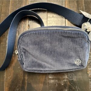 Lululemon Athletica Blue Corduroy Belt Bag
